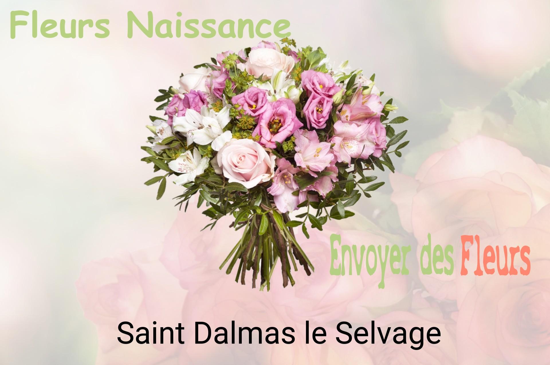 Bouquet de fleurs de naissance livré à Saint-Dalmas-le-Selvage